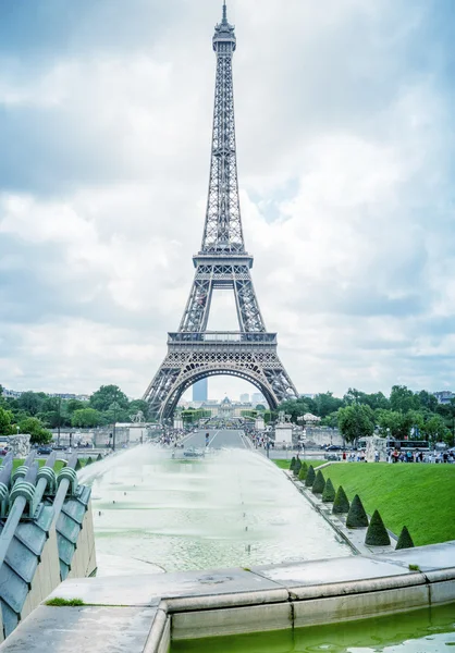 Eiffel Tower view from Trocadero — Stock Photo, Image