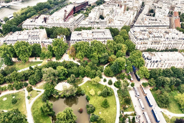 Bella vista aerea di Parigi — Foto Stock