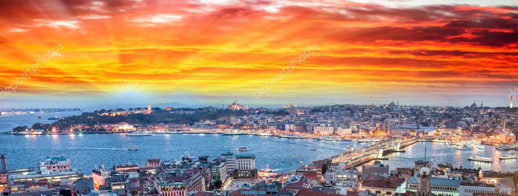 Wonderful Panoramic View Of Istanbul Stock Photo Image By C Jovannig