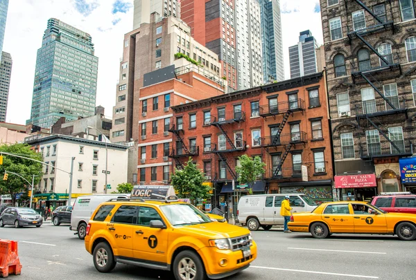 Traffico cittadino di Manhattan — Foto Stock