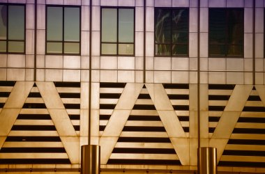 Ofis binaları. Windows ve dokular