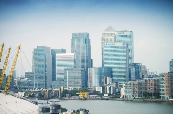 Το Canary wharf στον ορίζοντα — Φωτογραφία Αρχείου