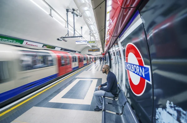 Inside view of London underground — Stock Photo, Image