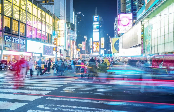 Éjszaka a Times Square, New York — Stock Fotó