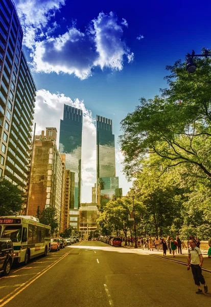 Tourists on 59 st in New York — Stock Photo, Image