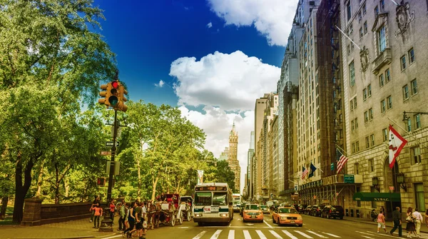 Turisté na 59 st v New Yorku — Stock fotografie