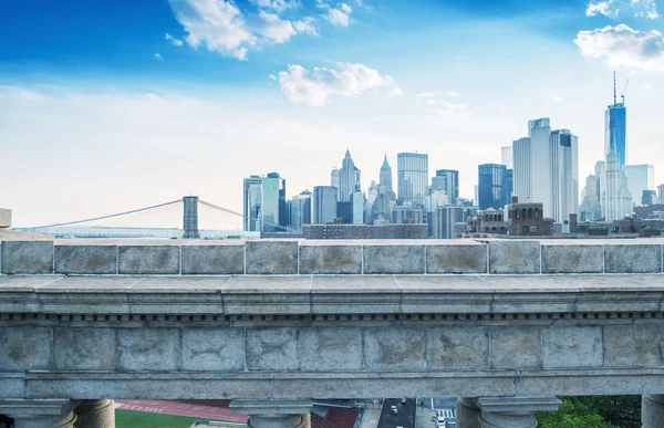 Dolní Manhattan panoramatické Panorama — Stock fotografie