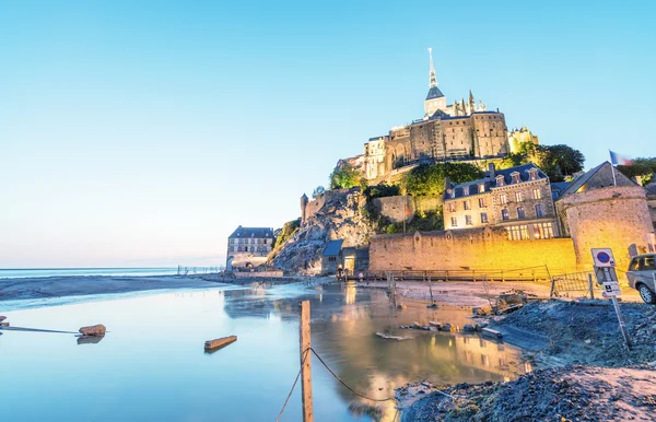 Fortaleza do Monte Saint-Michel, Normandia — Fotografia de Stock