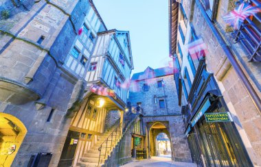 Sokaklarında Mont Saint Michel, Fransa
