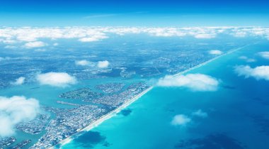 Miami South Beach havadan görünümü
