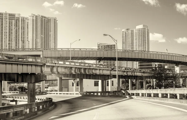 Strade soleggiate di Miami, Florida — Foto Stock