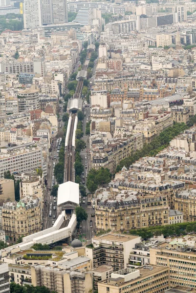 Paris, Frankrike. Antenn med stadsutsikt — Stockfoto