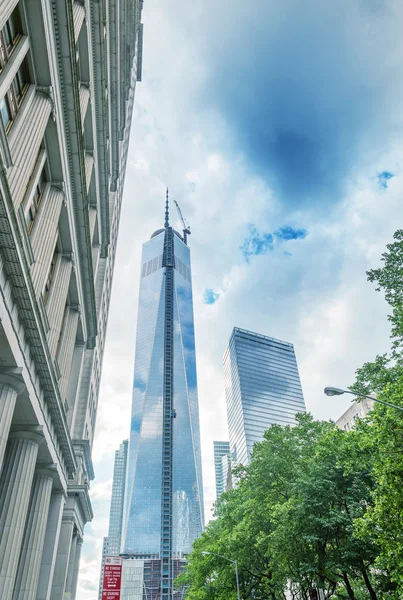 Ein Welthandelszentrum in New York — Stockfoto