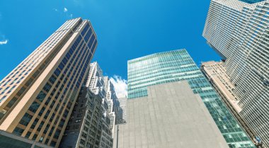 Binalar ve Manhattan'ın manzarası.