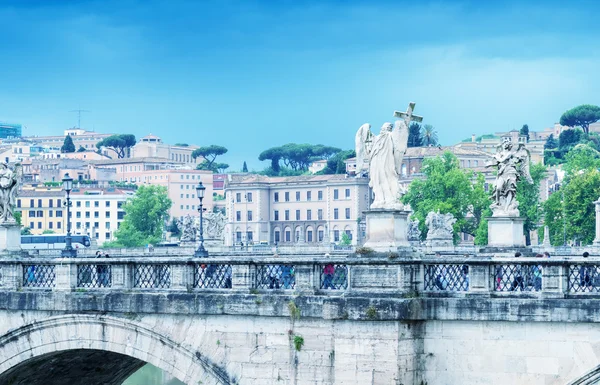 Brücke über den Tiber, Rom — Stockfoto