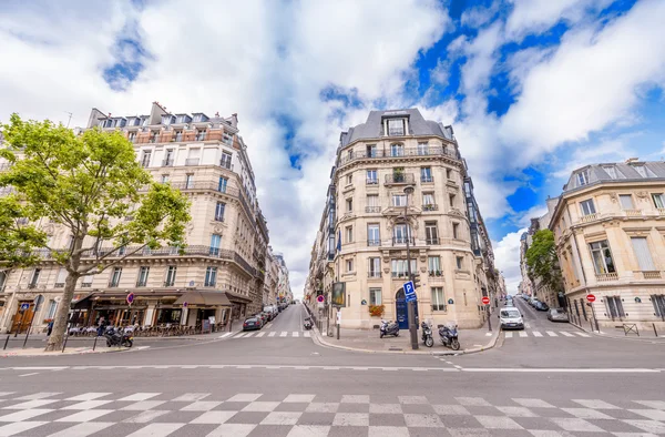 Classic street and buildings of Paris. Avenue Kleber — Stock Photo, Image