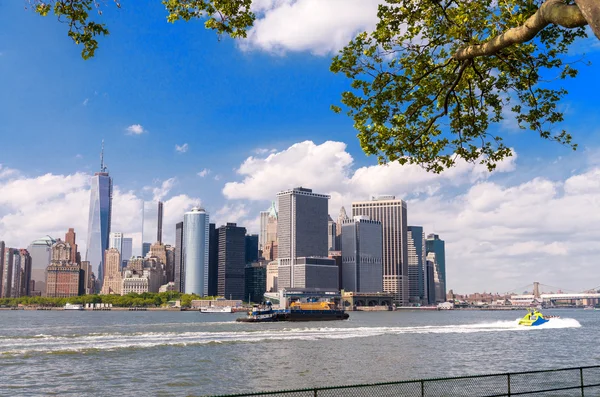 Bellissimo skyline di Lower Manhattan — Foto Stock
