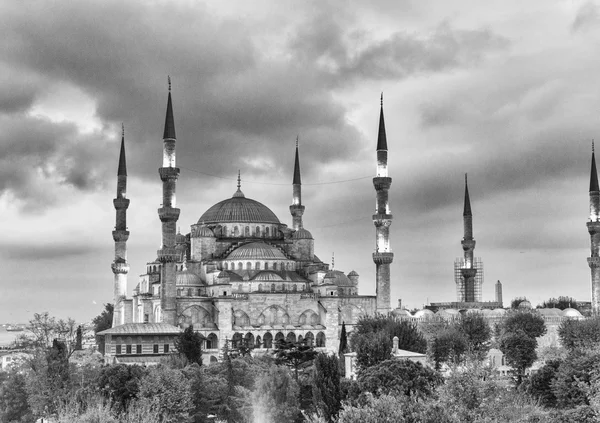 Uitzicht op de blauwe moskee, Istanbul — Stockfoto
