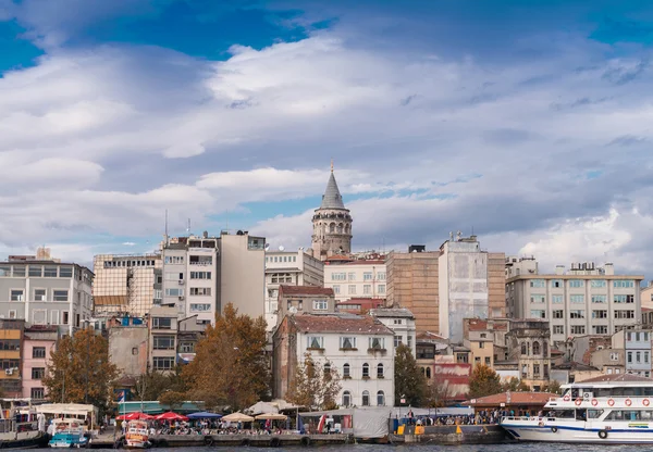 Beyoglu i wieży Galata — Zdjęcie stockowe