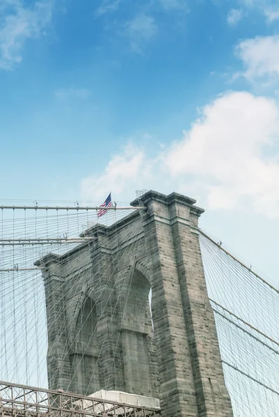 Pilone del ponte di Brooklyn — Foto Stock