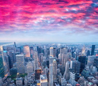 New York şehrinin silüeti