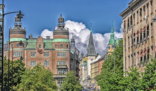 Stockholm cityscape, İsveç — Stok fotoğraf