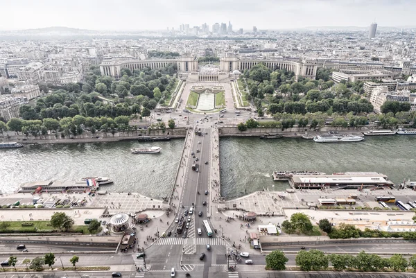 Παρίσι, όμορφη πόλη εναέρια στον ορίζοντα — Φωτογραφία Αρχείου