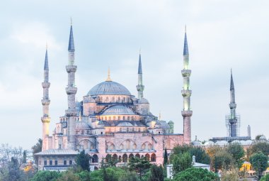 İstanbul 'daki mavi cami.