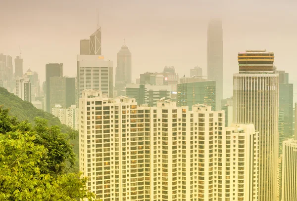 Hong Kong hava manzarası — Stok fotoğraf