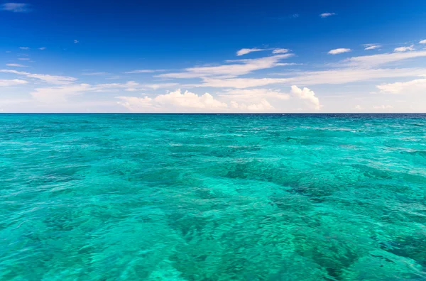 Crystal clear sea of tropical island Royalty Free Stock Images