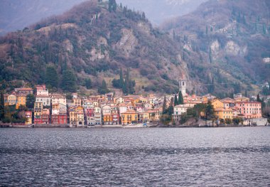 Small town on Lake Como clipart