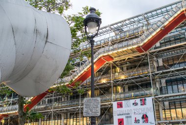 Paris - 21 Temmuz 2014: Cephe ' nın merkezinin Georges Pompidou 