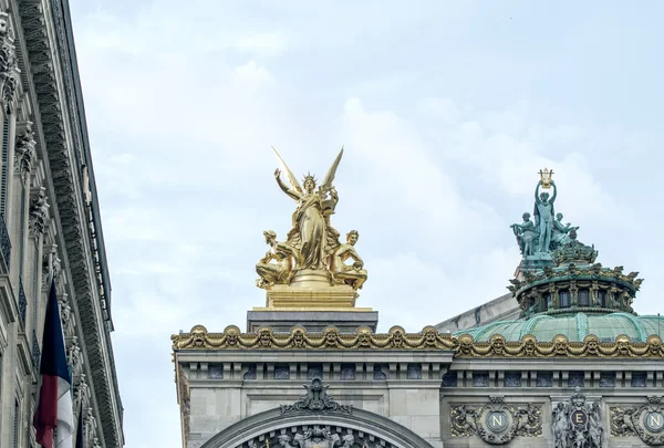 Opera in Paris, architectural detail — Stock Photo, Image