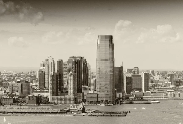 Jersey City, vista en helicóptero — Foto de Stock