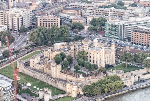 Tower of London, widok z lotu ptaka — Zdjęcie stockowe