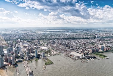 Jersey City alanının havadan görünümü
