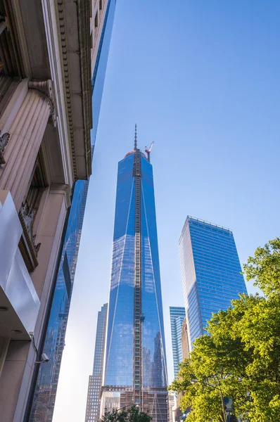 Edifícios do centro de Manhattan — Fotografia de Stock