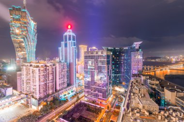 Makao, Çin - 11 Nisan: Macau binalar casinolar Nisan 11,