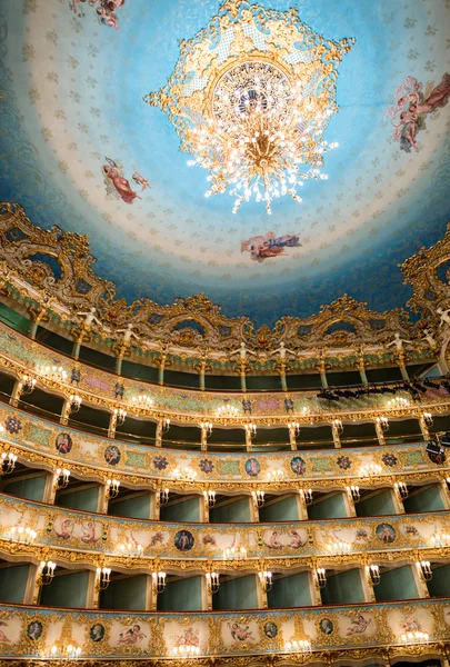 Interior del Teatro La Fenice. Teatro La Fenice — Foto de Stock