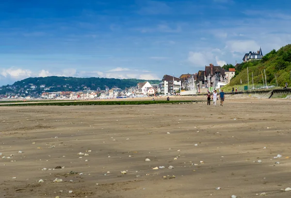 Deauville coast in Normandy - France — Stock Photo, Image