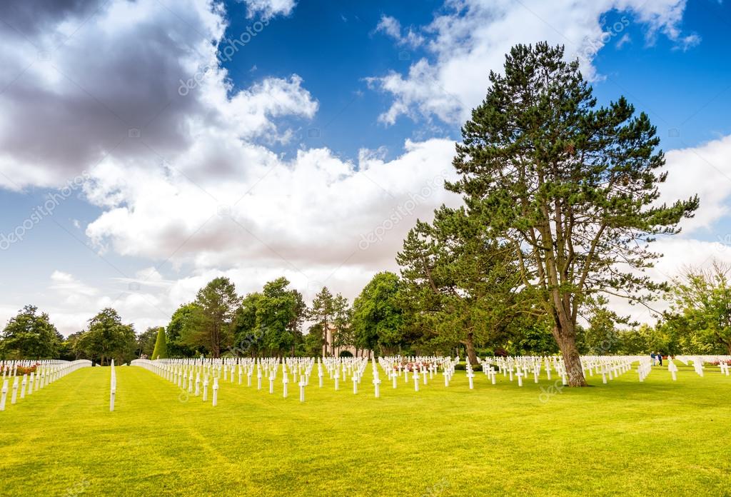 American cemetery in Normandy, France