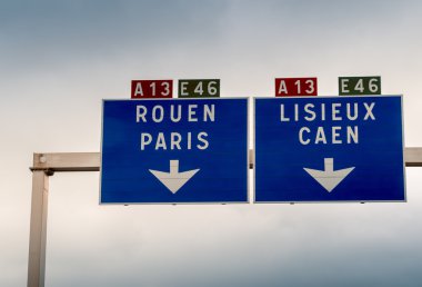 Fransa - Autoroute Interstate işaretleri
