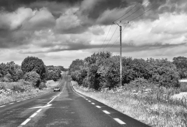 Kırsal yol Normandiya - Fransa — Stok fotoğraf