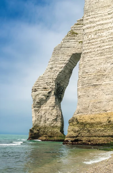 Acantilados de tiza en Costa de Albatre. Etretat, Francia —  Fotos de Stock