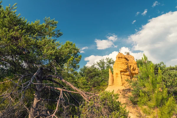 Gyönyörű nyári látkép a Colorado Provence - Provence, Franciaország — Stock Fotó