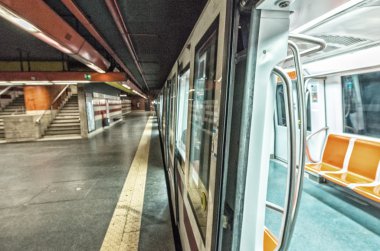 Roma metrosunda tren