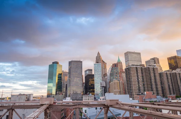 Manhattan - New York gökdelen muhteşem manzarası — Stok fotoğraf