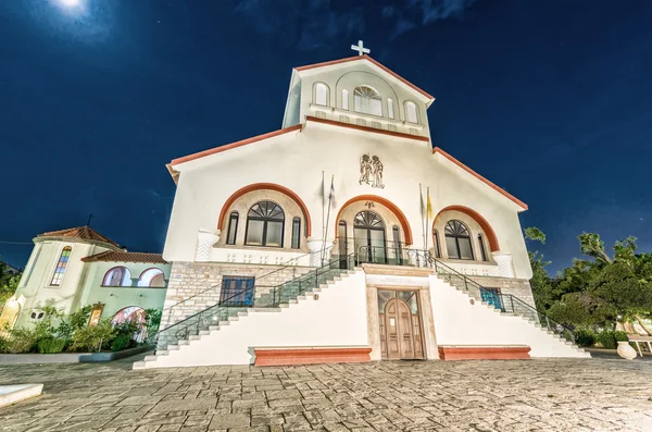 Kos stadsbilden på natten, Grekland — Stockfoto