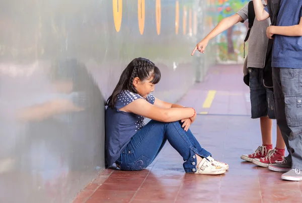 School bullying. Multiracial class — Stock Photo, Image