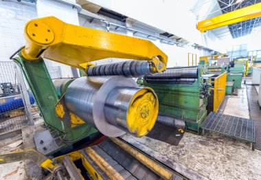Endüstriyel makine çelik rulolar için kesmek